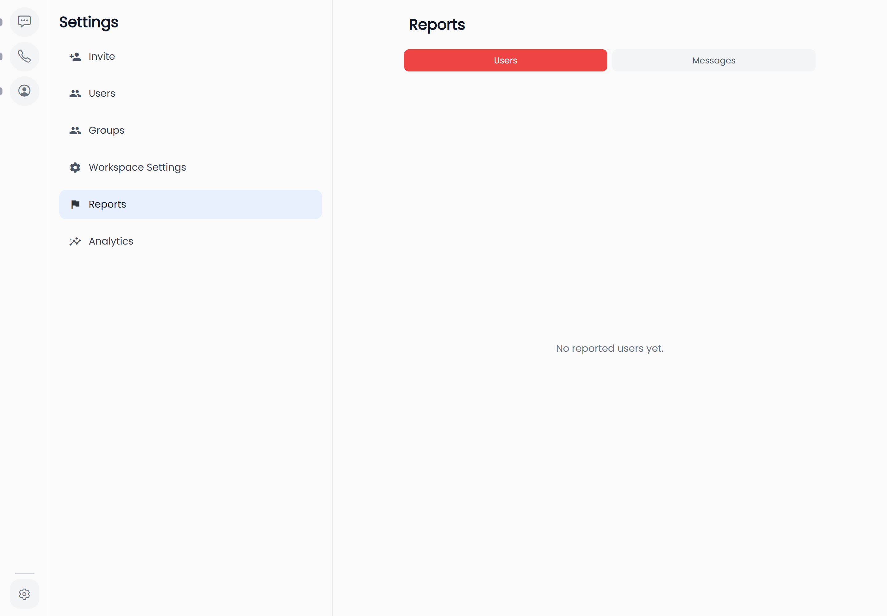 The reports queue at a desktop viewport